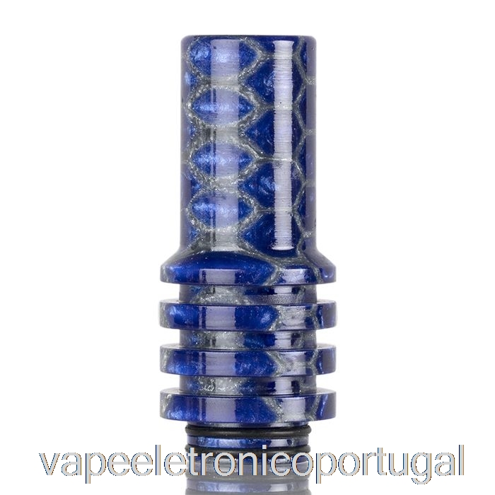 Vape Eletronico 810 Chaminé Pele De Cobra Ponta Gotejante Azul